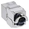 InLine Keystone RJ45 ligzda plāns, SNAP-In, Cat.8.1, integrēta kabeļu saite