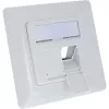 InLine rāmja komplekts 2x RJ45 keystone SNAP‑In, balts RAL9010