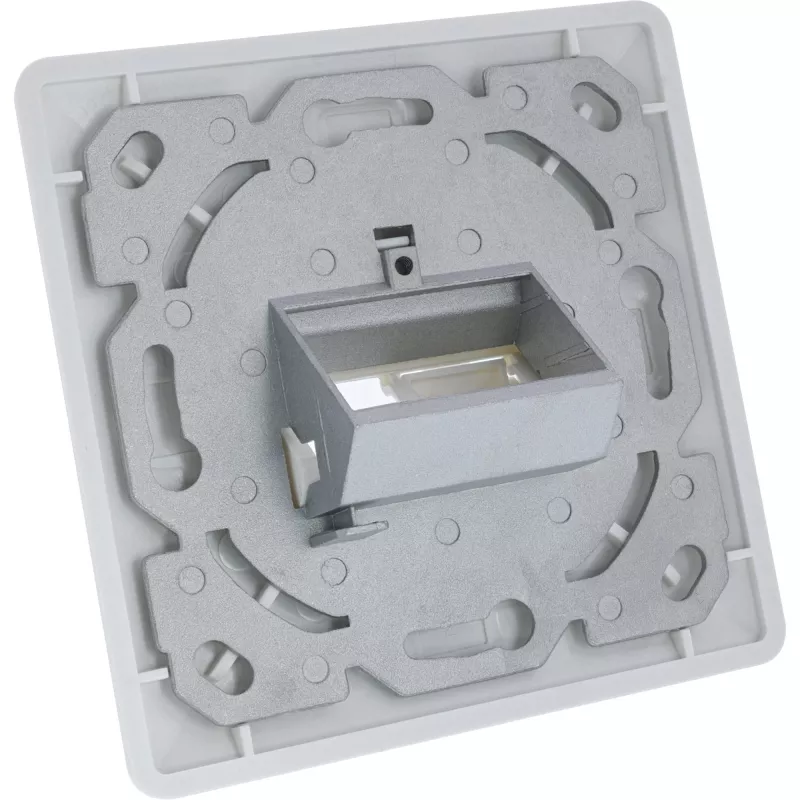 InLine rāmja komplekts 2x RJ45 keystone SNAP‑In, balts RAL9010