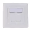 InLine rāmja komplekts 2x RJ45 keystone SNAP‑In, balts RAL9010