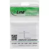 InLine rāmja komplekts 2x RJ45 Keystone SNAP-In 90°, balts RAL9010