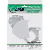 InLine Keystone SNAP-In Fiber Keystone moduļa turētājs, 1 porta DIN sliedei