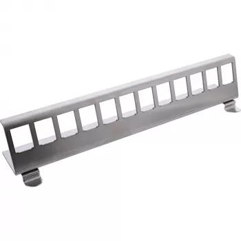 InLine 76203I metāla Keystone fiksējošais kronšteins montāžai uz DIN sliedes, 12 porta