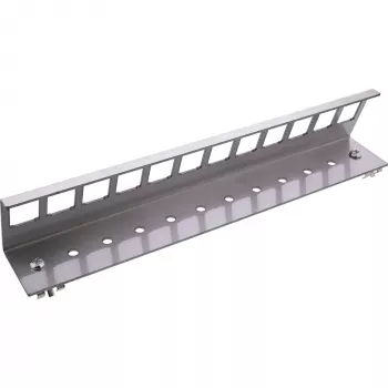 InLine 76203I metāla Keystone fiksējošais kronšteins montāžai uz DIN sliedes, 12 porta