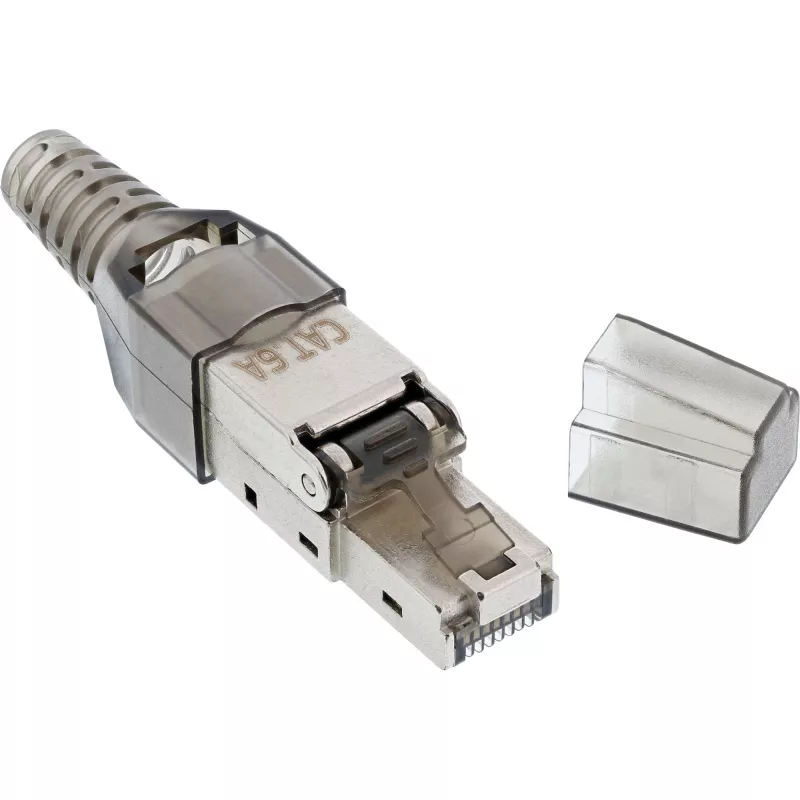 InLine RJ45 spraudnis Cat.6A 500MHz uzstādāms uz lauka ekranēts 76204A