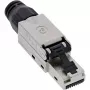 InLine RJ45 spraudnis Cat.6A 500MHz, uzstādāms uz vietas, ekranēts, ar skrūvējamu vāciņu