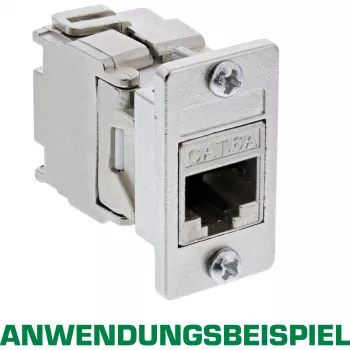 InLine Keystone SNAP-In moduļa turētājs, viens, metāla, plakanām virsmām