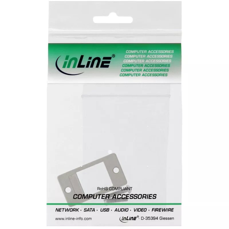 InLine Keystone SNAP-In moduļa turētājs, viens, metāla, plakanām virsmām