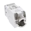 InLine Keystone RJ45 ligzda, ekranēta, Cat.6A, pelēka 8 gab. iepakojums