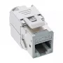 InLine Keystone RJ45 ligzda, ekranēta, Cat.6A, pelēka 8 gab. iepakojums