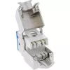 InLine Keystone RJ45 kontaktligzda, ekranēta, Cat.6A, zila, 8 gab. iepakojumā