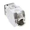 InLine Keystone RJ45 ligzda, ekranēta, Cat.6A, melna 8 gab. iepakojumā