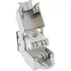 InLine Keystone RJ45 ligzda, ekranēta, Cat.6A, melna 8 gab. iepakojumā