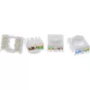 InLine Keystone RJ45 ligzda, ekranēta, Cat.6A, melna 8 gab. iepakojumā