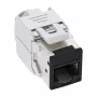InLine Keystone RJ45 ligzda, ekranēta, Cat.6A, melna 8 gab. iepakojumā
