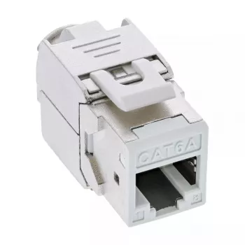 InLine Keystone RJ45 ligzda, ekranēta, Cat.6A, balta 8 gab. komplekts