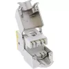 InLine Keystone RJ45 ligzda, ekranēta, Cat.6A, dzeltena, 8 gab. iepakojumā