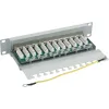 InLine ielāpu panelis 10 collu Cat.6 12 portu 1U gaiši pelēks RAL7035