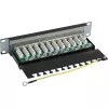 InLine ielāpu panelis 10 collu Cat.6 12 portu 1U melns RAL9005