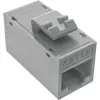InLine Keystone RJ45 ligzda/kontaktligzda, neekranēta, Cat.6A, iepakojumā 8, pelēka