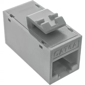 InLine Keystone RJ45 ligzda/kontaktligzda, neekranēta, Cat.6A, iepakojumā 8, pelēka