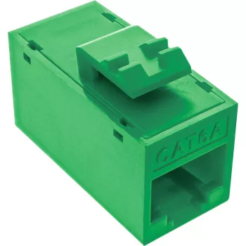 InLine Keystone RJ45 ligzda/kontaktdakša, neekranēta, Cat.6A, iepakojumā 8, zaļa