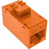 InLine Keystone RJ45 ligzda/kontaktligzda, neekranēta, Cat.6A, iepakojumā pa 8, oranža
