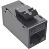 InLine Keystone RJ45 ligzda/kontaktligzda, neekranēta, Cat.6A, 8 gab. iepakojumā, melna