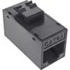 InLine Keystone RJ45 ligzda/kontaktligzda, neekranēta, Cat.6A, 8 gab. iepakojumā, melna