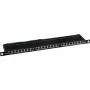 Patch Panel Cat.6 InLine 76224B 24 Port 19 inch 0.5U Melns RAL9005