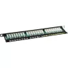 Patch Panel Cat.6 InLine 76224B 24 Port 19 inch 0.5U Melns RAL9005