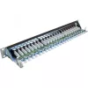InLine Patch Panel Cat.6 24 Port 19 inch 1HE Melns RAL9005