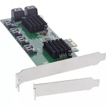 InLine saskarnes karte, 8x SATA 6Gb/s kontrolieris, PCIe 2.0 (PCI Express)