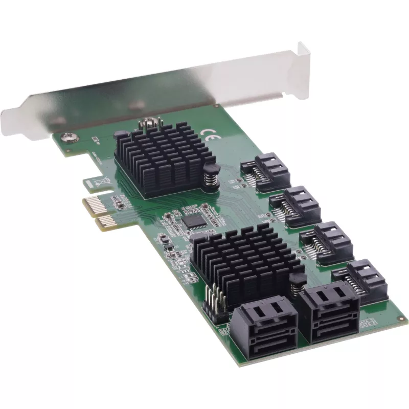 InLine saskarnes karte, 8x SATA 6Gb/s kontrolieris, PCIe 2.0 (PCI Express)