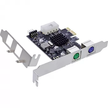 InLine interfeisa karte 2x PS/2 USB galvene PCIe Vīrišķais 0,48 Gbit/s