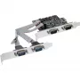 InLine interfeisa karte 4 portu seriālā 9 kontaktu PCIe PCI-Express 76623C