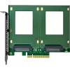 InLine 76660P iekšējais U.2 adapteris PCIe Vīrišķā tipa 4 Gbit/s 3,3 V