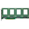 InLine 76660R iekšējā U.2 saskarnes karte, PCIe, vīrišķais, 4 Gbit/s