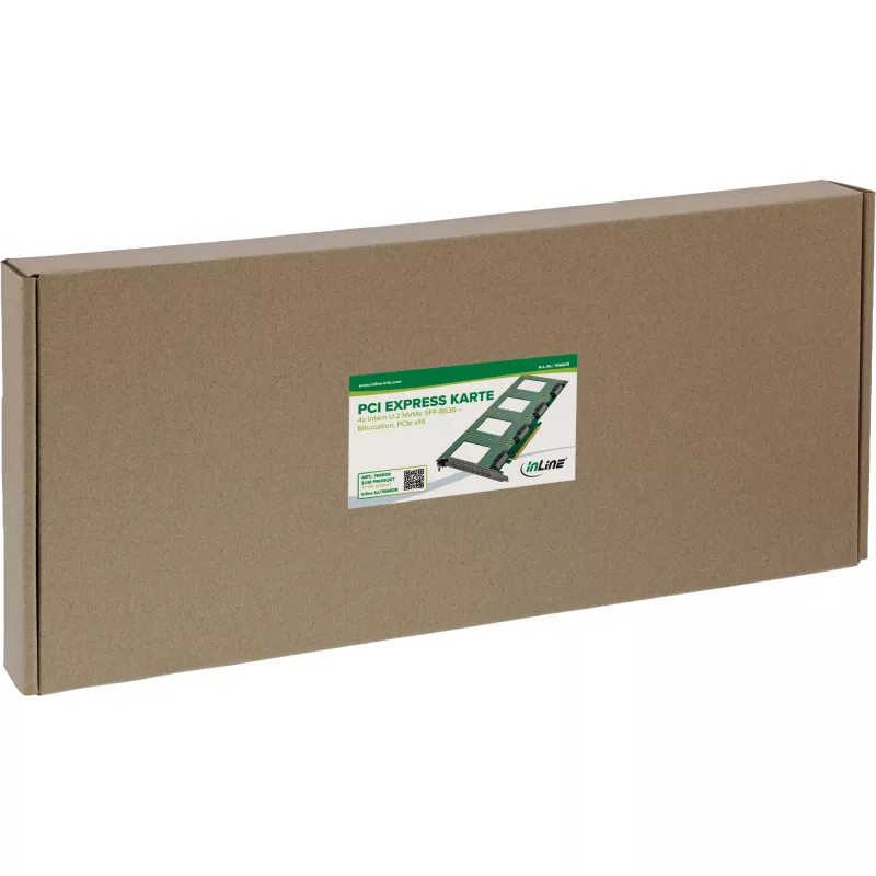 InLine 76660R iekšējā U.2 saskarnes karte, PCIe, vīrišķais, 4 Gbit/s