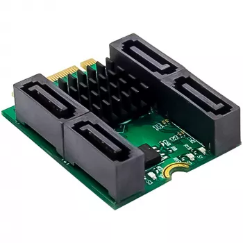InLine 76660U iekšējā SATA saskarnes karte M.2 uz SATA 6 Gbit/s