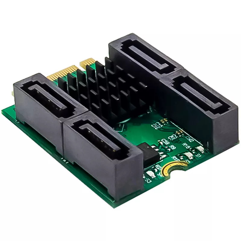 InLine 76660U iekšējā SATA saskarnes karte M.2 uz SATA 6 Gbit/s