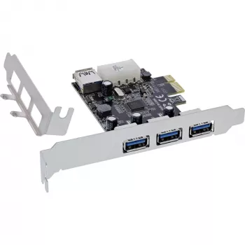 InLine 76662D saskarnes kartes/adapteri iekšējais Molex 4-pin, USB 3.2 Gen 1 (3.1 Gen 1)