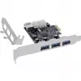 InLine 76662D saskarnes kartes/adapteri iekšējais Molex 4-pin, USB 3.2 Gen 1 (3.1 Gen 1)