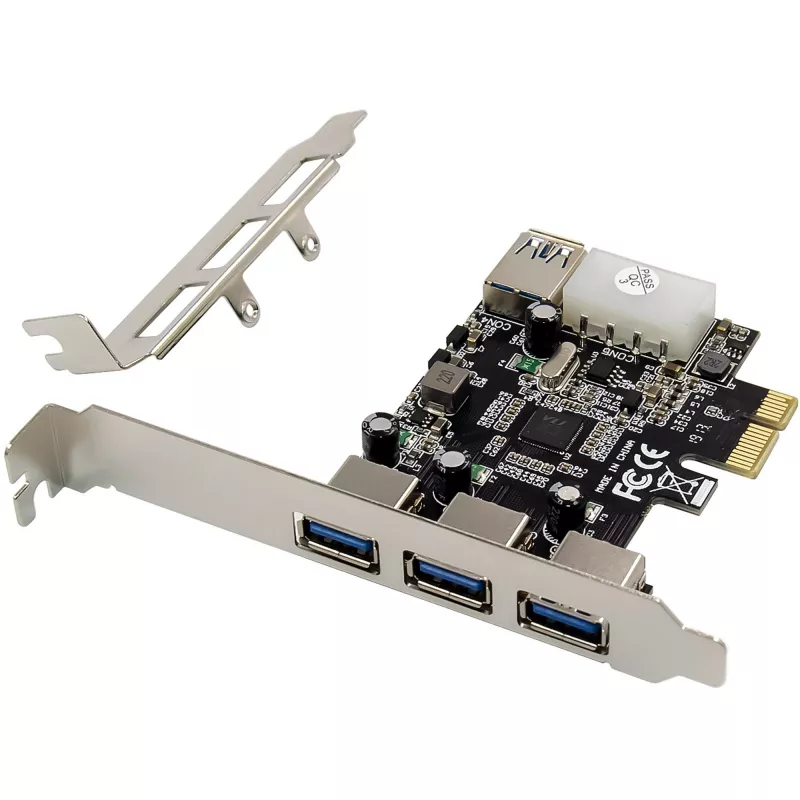 InLine 76662D saskarnes kartes/adapteri iekšējais Molex 4-pin, USB 3.2 Gen 1 (3.1 Gen 1)