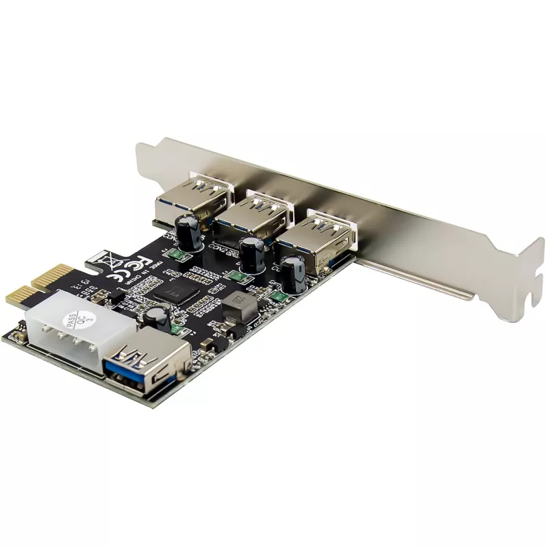 InLine 76662D saskarnes kartes/adapteri iekšējais Molex 4-pin, USB 3.2 Gen 1 (3.1 Gen 1)