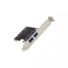 InLine 2+2 portu USB 3.2 Gen.1 resursdatora kontrolieris, PCIe, ar SATA barošanu + LP kronšteins