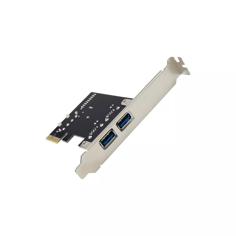InLine 2+2 portu USB 3.2 Gen.1 resursdatora kontrolieris, PCIe, ar SATA barošanu + LP kronšteins