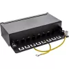 InLine Patch Panel Cat.6A galda/sienas montāža 8 portu melns RAL9005