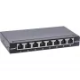 InLine Patch panel Cat.6A 0.5U 8 porti, galda/sienas/sliedes, melns, putekļu aizsardzība