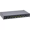 InLine Patch panel Cat.6A 0.5U 8 porti, galda/sienas/sliedes, melns, putekļu aizsardzība